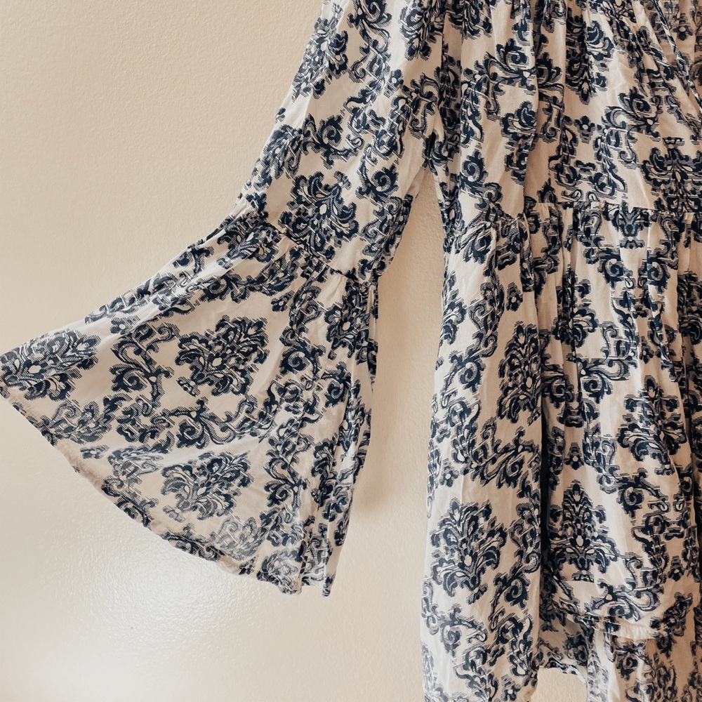ASOS Blue Floral Blouse